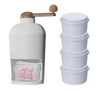 Hand Crank Ice Shaver - Manual Ice Crusher Machine, Reliable Non Slip Suction Base, Long Lasting Rust Proof Stainless Steel Construction | Portable Shaver for Home, Parties, Desserts and Drinks