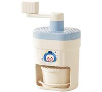 Hand-Crank Ice Shaving Machine With Stainless Steel Cutting Disc, Efficient Manual Operation, Lightweight Construction, Easy To Store And Transport(Blue)