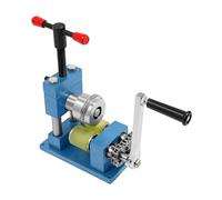 Hand Crank Jewelry Bending Machine, 2-in-1 Multifunction Ring & Bracelet Press Bender Tool for Metal Gold Silver Earring Making