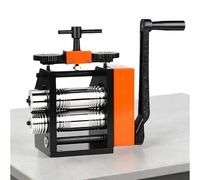 Hand Crank Jewelry Rolling Mill, Press Square Sheets 0.1-0.8cm, Multi-Purpose Metal Press for Sheet Rolling, Wire Shaping, Embossing