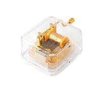 Hand Crank Music Box Creating Handmade Music Box Clear Music Box Transparent Hand Crank Acrylic Music Box Handmade Toy Happy Birthday Christmas Thanksgiving Wedding Valentine International