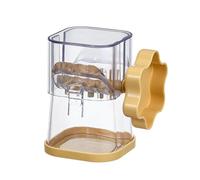 Hand Crank Nut Grinder Manual Nut Grinder Easy to Use Nut Chopper Efficient Chopping Handheld Chopper Multifunctional Kitchen Tool for Almonds Hazelnuts (Yellow, 7.2X7.2X10CM)