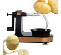 Hand Crank Potato Peeler - Manual Vegetable Peeler and Fruit Skin Remover | Rotary Hand-Cranked Kitchen Peeling Tool, Compact Peeler Machine for Carrots, Potatoes, and Other Produce