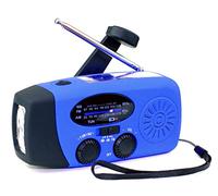 Hand Crank Radio, Emergency Hand Crank Radio with Rechargeable USB Phone Charger, for Walking, Hiking, Camping and Home Office Orange, YHNNH, Blue