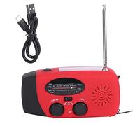Hand Crank Radio, QQT088L Portable Radio Hand Crank Charging LED Flashlight Self Powered Solar Weather Radio with Emergency Flashlight for Outdoor Emergency