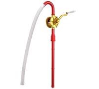 Hand Crank Rotary Barrel Pump Drum Rotary Hand Pump New Oil Fuel Barrel Heavy Duty Transfers Antize Gas Kerosene Hydraulic Fluid Oils and More for Use On 15 to 55 Gallon Drums(Yellow,Type 32)