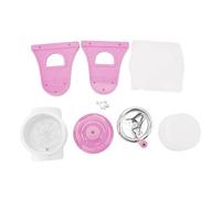 Hand Crank Shaved Ice Machine Stainless Steel Blades Safe Portable Ice Crusher for Home Restaurants Cafes Food Stalls (Roseate)