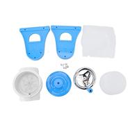 Hand Crank Shaved Ice Machine Stainless Steel Blades Safe Portable Ice Crusher for Home Restaurants Cafes Food Stalls (Blue)