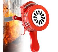 Hand Crank Siren 120DB - Portable Air Raid Alarm with Adjustable Volume, Foldable Handle, and Control Lever for Emergency Warning at Sporting Events and More