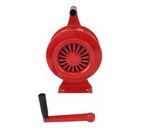 Hand Crank Siren 125dB Loud Emergency Alarm, Waterproof Aluminum Alloy Manual Sound Device, Red - Adjustable Volume, Durable Rustproof Design, Ideal for Safety and Rescue (Red)