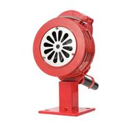 Hand Crank Siren Horn 110dB Handheld Manual Operated Security Alarm Air Raid Portable Safety for Emergency, Sporting Events(LK-100A Red)