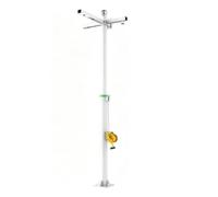 Hand Crank Telescopic Camera Pole, Steel Manual Lifting Mast For Security Camera Lighting Communication Signal, 3-6m Two-Stage Retractable Monitoring Pole(3M)
