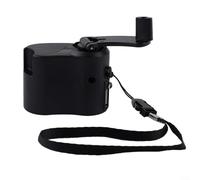 Hand Crank USB for CHARGER Generator Manual Dynamo Mobile Power Source, Mechanical Energy Converter USB Hand Crank for CHARGER for Outdoor Travel(Black)