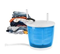 Hand Crank Washing Machine, 2-in-1 Hand Washing Machine,4.4lbs Wash Capacity,Portable Washer & Spin Dryer for Camping, Dorm, Travel, No Electricity Needed, Suction Cup Base, Compact Laundry Machine S