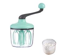 Hand Crank Whisk - Manual Mixer for Baking, Egg White Foamer, Cream Mixing Beater | Egg Beater Tool for Kitchen Cake Recipes | Sturdy Crank Handle Mixer with Smooth Rotation for Whipping