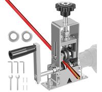 Hand Crank Wire Stripper Portable Drill Driven Cable Stripper Machine 0.04'' to 1 Inch Adjustable Manual Copper Cable Peeler Tool with Replacement Blade for Scrap Copper Recycling