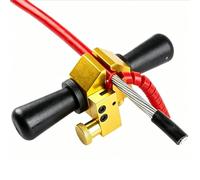 Hand Crank Wire Stripper | Quick Data Cable Puller with Replacement Head for High and Low Voltage Insulation, Crank Stripper for Data Wires, for Professionals,