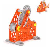 Hand-cranked 3D Printing Filament Rewinder ，Manual Spool Winder with Detachable Modular Design, Suitable for 3D Printing, Textile Work, and General Crafting Orange