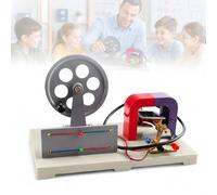 Hand Cranked AC DC Generator, Educational Physics Teaching Aid, STEM Dynamo Motor Model for Classroom Demonstration and Homeschool Learning