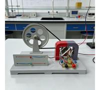 Hand Cranked AC & DC Generator Model, Motor Activity Teaching Model, Physics Teaching Instrument, School DIY Dynamo Lantern Educational Generator Model, Plastic Base, for Classroom Learning