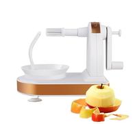 Hand Cranked Fruit Peeler - Manual Potato Vegetable Skin Remover, Rotating Kitchen Cutter | Multipurpose Practical Food Preparation Tool for Home Cooking Fast Peeling Coring Slicing Tasks