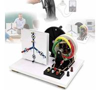 Hand Cranked Three Phase Ac/dc Generator Model, Electric Generator Physics Experiment Kit, Easy To Operate, Bold Pure Copper Coils, Open Design, For School Labs And Learning Diy
