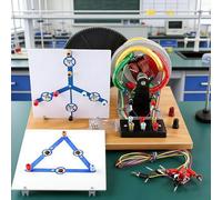 Hand Cranked Three Phase AC/DC Generator Physical Model, Observe Operating Structure, Handmade DIY Teaching Aid for Science Education