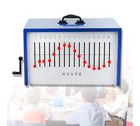 Hand-Cranked Wave Demonstrator for Physics Education, Longitudinal and Transverse Waves, 16 Eccentric Wheel Shaft Holes, Teaching Tool for Physics Classroom