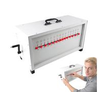 Hand-Cranked Wave Demonstrator for Physics Teaching with 16 Eccentric Wheel Shaft Holes in Suitcase Style