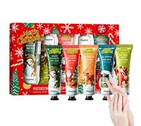 Hand Cream Christmas Set, Christmas Gift Set, 5 Pieces Perfumed Hand Cream, Hands Foot Moisturising Cream for Dry and Cracked Hands, Hand Lotion in Bulk Pack for Very Dry Hands