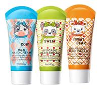 Hand Cream for Women, Mini Hand Cream, Natural Plant Fragrance Moisturising Cream for Dry Cracked Hands, Travel Size, Gifts for Women, Birthday, Christmas Gifts (3PC, 60g)