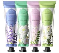 Hand Cream Gift Set, 4PCS Mini Hand Cream Multipack, Hand Moisturiser for Very Dry Hands Working Hands, Non-greasy Moisturizing Nourishing Hand Cream Gifts for Women Girls
