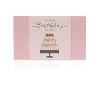 Hand Cream Gift Set - Beautiful Gift Box with Greetings For Labelling, Pack: 3 sets Hand Cream Travel Size - Happy Birthday. Ideal Small Gift