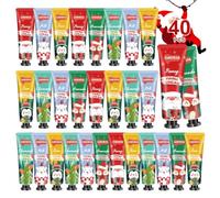 Hand Cream Multipack Christmas Gift Set | 40 Pack Small Thank You Gift for Women Men, Hand Cream Gift Set for Dry Cracked Hands Feet - Small Gifts for Colleagues, Moms, Friends, Family