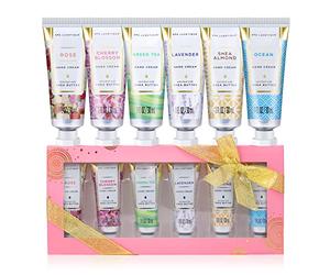 Hand Cream Set-Spa Luxetique Hand Cream 6x30ml Shea Butter Hand Moisturiser, Mini Hand Cream for Very Dry Hands with Vitamin E,Natural Aloe Valentine's Day Mothers Day Gifts for Women Christmas
