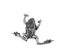 Hand Creations C11 Leaping Frog Pewter PENDENT on a REAL 925 sterling silver Necklace Handmade 16 inch chain