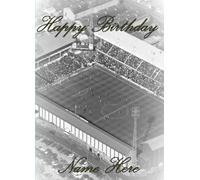 Hand Creations c4a50 Baseball Ground Derby Bygone days Birthday Greeting Personalised Card A5, Multi