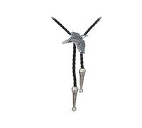 Hand Creations Pewter Falcon Necklace Western Cowboy Necktie Bola Bolo Tie codeb1 unisex line dancing cowboy Wild West