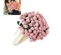 Hand-crocheted 3D rose knitted blanket, soft decorative lap throw with handmade lace, a romantic gift blanket, perfect for Valentine's Day, Mother's Day, birthdays, and Christmas (pink)