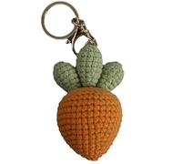 hand-Crocheted Carrot Keychain, Knitted Keychain, Nordic Style Gift, Mother's Day Gift, Birthday Gift for Best Friends, Car Key Charm, Fresh Style