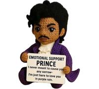 Hand-Crocheted Emotional Support Doll with Positive Affirmations-A Huggable Mini Prince to Relieve Anxiety, an Interesting Hraduation Hift for Women, Students, Friends (A)