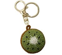 hand-Crocheted Fruit Keychain, Knitted Knitted Keychain, Nordic Style Gift, Mother's Day Gift for Best Friends, Birthday Gift, Car Key Charm (Kiwi)