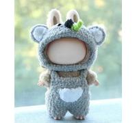 Hand-Crocheted Haute Couture Version, Labu Generation Three Generations 17cm Heart Macaron Vinyl face Change for (Koala)