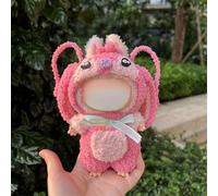 Hand-Crocheted Haute Couture Version, Labu Generation Three Generations 17cm Heart Macaron Vinyl face Change for (Pink Dizai)