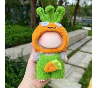 Hand-Crocheted Haute Couture Version, Labu Generation Three Generations 17cm Heart Macaron Vinyl face Change for (Carrot)
