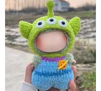 Hand-Crocheted Haute Couture Version, Labu Generation Three Generations 17cm Heart Macaron Vinyl face Change for (Three Eyes)