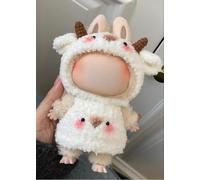 Hand-Crocheted Haute Couture Version, Labu Generation Three Generations 17cm Heart Macaron Vinyl face Change for (Lamb)