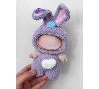 Hand-Crocheted Haute Couture Version, Labu Generation Three Generations 17cm Heart Macaron Vinyl face Change for (Delu)