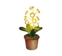 Hand-Crocheted Lily of the Valley Cotton Rope Knitted Potted Decorative Flower