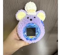 Hand-Crocheted Plush Cover for Tamagotchi Paradise Blue(purple mouse)